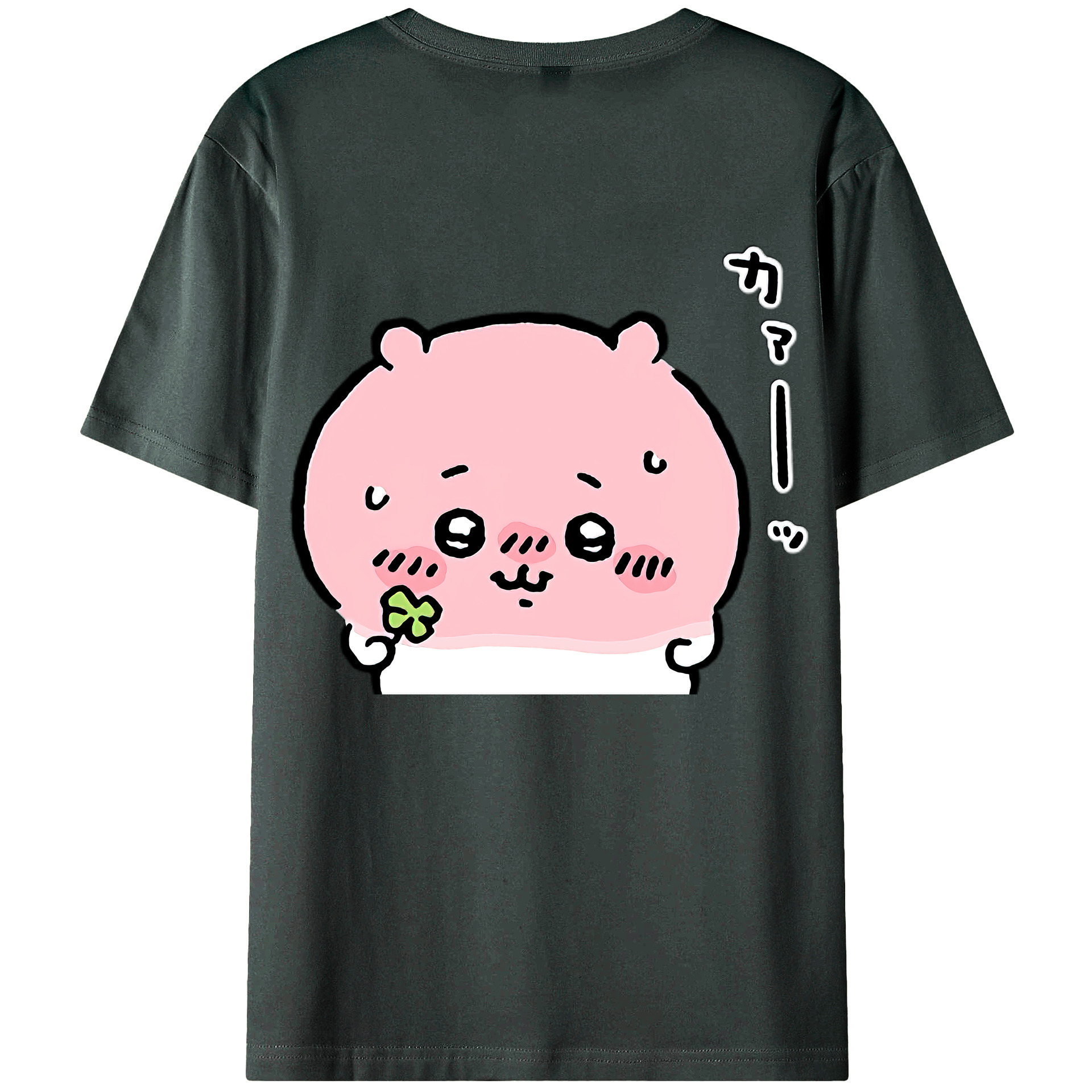 （画像用） ちいかわ ちいかわ Chii-kawa chiikawa 綿100％ メンズ半袖Tシャツ（バックプリント） 通気性